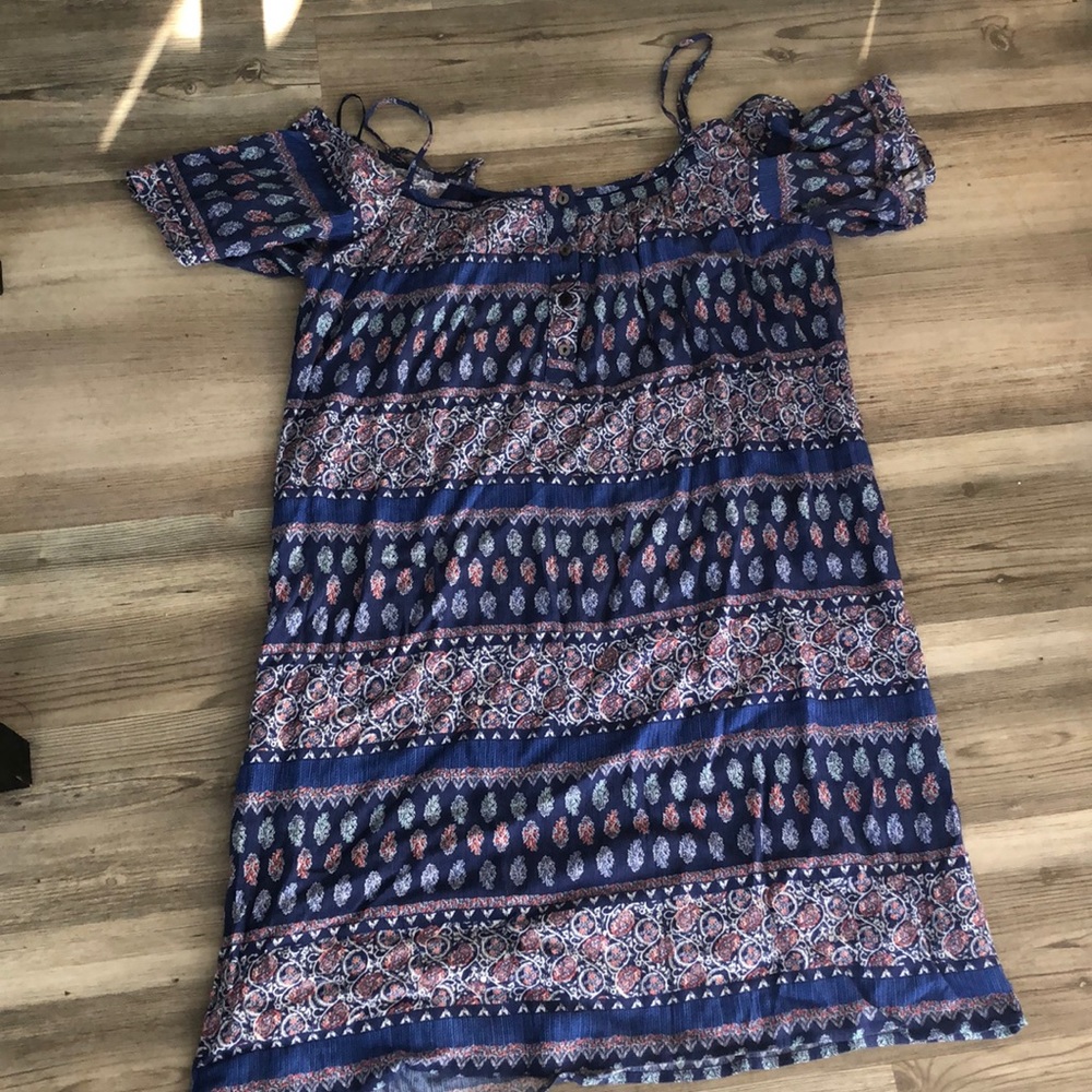 Cold shoulder boho dress
